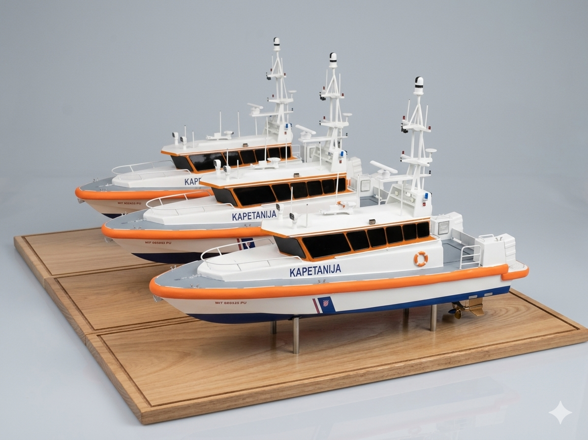 Ship model front view